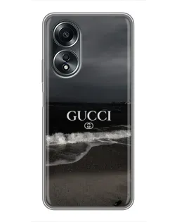 Чехол для OPPO A58 (4G) с картинкой «Gucci — морской прибой» Чехол для OPPO A58 (4G) с картинкой «Gucci — морской прибой»