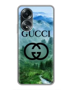 Чехол для OPPO A58 (4G) с картинкой «Gucci — горный пейзаж» Чехол для OPPO A58 (4G) с картинкой «Gucci — горный пейзаж»