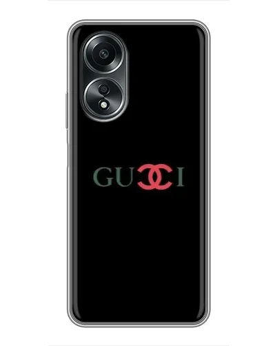 Чехол для OPPO A58 (4G) с картинкой «Gucci — красный градиент»