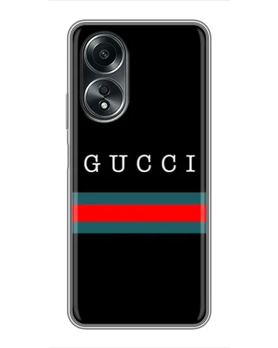 Чехол для OPPO A58 (4G) с картинкой «Gucci — красный пояс»