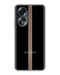 Чехол для OPPO A58 (4G) с картинкой «Gucci — строгая линия» Чехол для OPPO A58 (4G) с картинкой «Gucci — строгая линия»