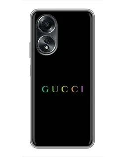 Чехол для OPPO A58 (4G) с картинкой «Gucci — неоновый минимализм» Чехол для OPPO A58 (4G) с картинкой «Gucci — неоновый минимализм»