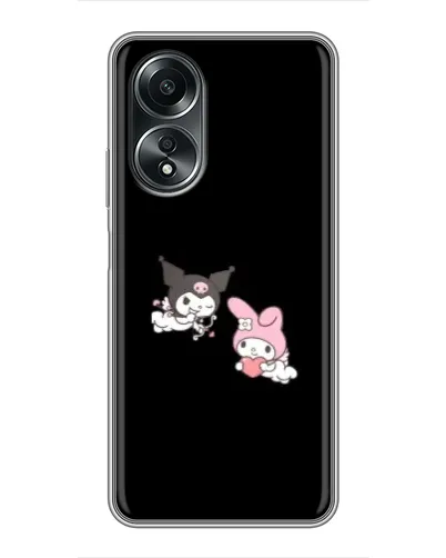 Чехол для OPPO A58 (4G) с картинкой «My Melody и Kuromi»