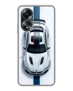 Чехол для OPPO A58 (4G) с картинкой «Вид сверху — BMW M» Чехол для OPPO A58 (4G) с картинкой «Вид сверху — BMW M»