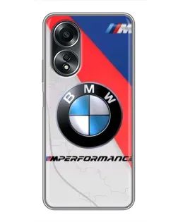 Чехол для OPPO A58 (4G) с картинкой «BMW Performance стиль» Чехол для OPPO A58 (4G) с картинкой «BMW Performance стиль»