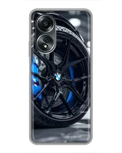 Чехол для OPPO A58 (4G) с картинкой «Колесо BMW вблизи» Чехол для OPPO A58 (4G) с картинкой «Колесо BMW вблизи»