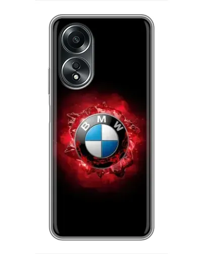 Чехол для OPPO A58 (4G) с картинкой «Логотип BMW — вспышка»
