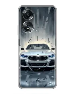 Чехол для OPPO A58 (4G) с картинкой «BMW в свете фар» Чехол для OPPO A58 (4G) с картинкой «BMW в свете фар»