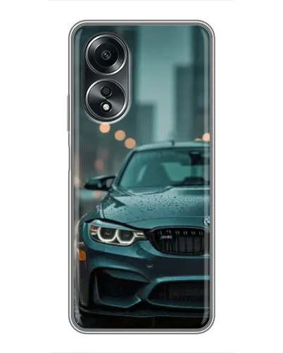 Чехол для OPPO A58 (4G) с картинкой «BMW в огнях города»