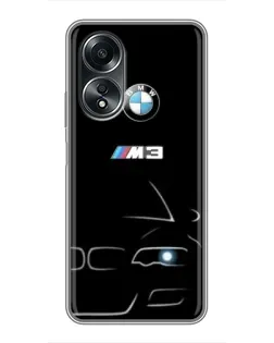 Чехол для OPPO A58 (4G) с картинкой «Минималистичный принт BMW M3» Чехол для OPPO A58 (4G) с картинкой «Минималистичный принт BMW M3»