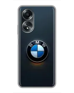 Чехол для OPPO A58 (4G) с картинкой «Логотип BMW — минимализм» Чехол для OPPO A58 (4G) с картинкой «Логотип BMW — минимализм»