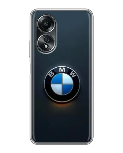 Чехол для OPPO A58 (4G) с картинкой «Логотип BMW — минимализм»
