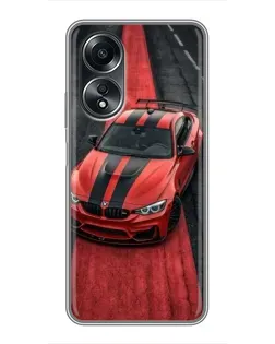 Чехол для OPPO A58 (4G) с картинкой «BMW на красной дорожке» Чехол для OPPO A58 (4G) с картинкой «BMW на красной дорожке»