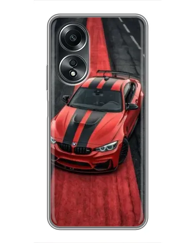 Чехол для OPPO A58 (4G) с картинкой «BMW на красной дорожке»