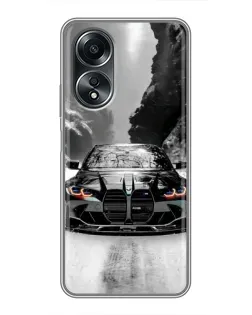 Чехол для OPPO A58 (4G) с картинкой «BMW — акварельный дрифт» Чехол для OPPO A58 (4G) с картинкой «BMW — акварельный дрифт»
