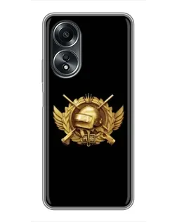 Чехол для OPPO A58 (4G) с картинкой «PUBG — оранжевый градиент» Чехол для OPPO A58 (4G) с картинкой «PUBG — оранжевый градиент»