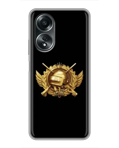 Чехол для OPPO A58 (4G) с картинкой «PUBG — оранжевый градиент»