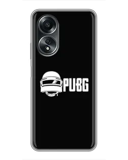 Чехол для OPPO A58 (4G) с картинкой «PUBG — классический лого»