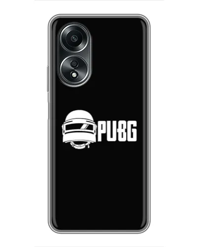 Чехол для OPPO A58 (4G) с картинкой «PUBG — классический лого»