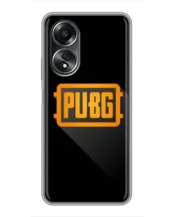 Чехол для OPPO A58 (4G) с картинкой «PUBG — рамка лого»