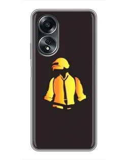 Чехол для OPPO A58 (4G) с картинкой «Winner Winner — PUBG»