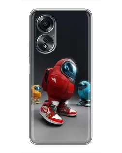 Чехол для OPPO A58 (4G) с картинкой «Among Us — 3D стиль» Чехол для OPPO A58 (4G) с картинкой «Among Us — 3D стиль»