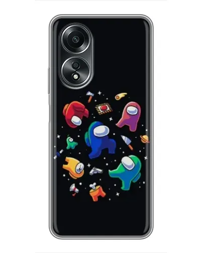 Чехол для OPPO A58 (4G) с картинкой «Among Us космос»