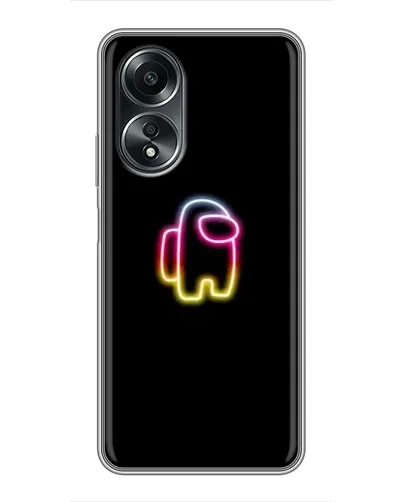 Чехол для OPPO A58 (4G) с картинкой «Among Us градиент»