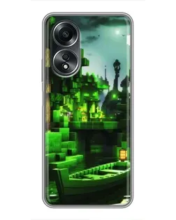 Чехол для OPPO A58 (4G) с картинкой «Minecraft лесной пейзаж» Чехол для OPPO A58 (4G) с картинкой «Minecraft лесной пейзаж»