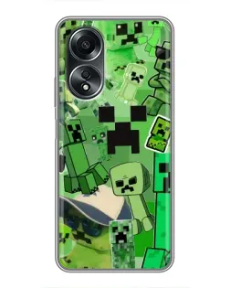 Чехол для OPPO A58 (4G) с картинкой «Криперы Minecraft» Чехол для OPPO A58 (4G) с картинкой «Криперы Minecraft»