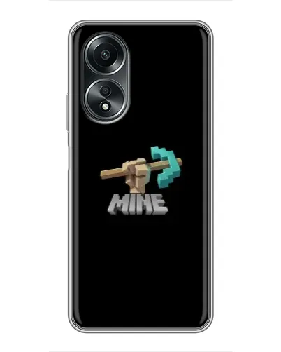 Чехол для OPPO A58 (4G) с картинкой «Алмазная кирка»