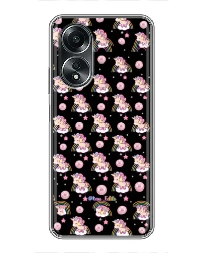 Чехол для OPPO A58 (4G) с картинкой «Magic Unicorn паттерн»