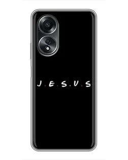 Чехол для OPPO A58 (4G) с картинкой «Точки веры J.E.S.U.S.»
