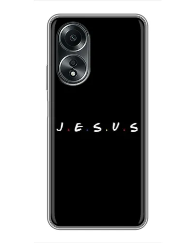 Чехол для OPPO A58 (4G) с картинкой «Точки веры J.E.S.U.S.»