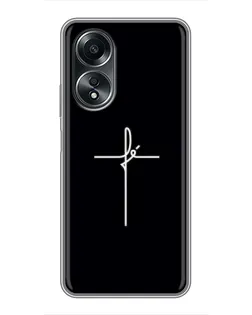 Чехол для OPPO A58 (4G) с картинкой «Тонкий крест»