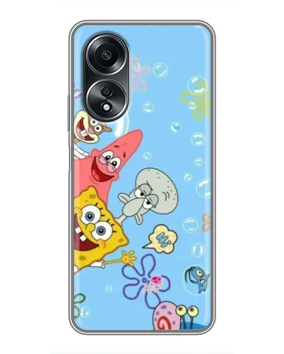 Чехол для OPPO A58 (4G) с картинкой «Веселые пузырьки»