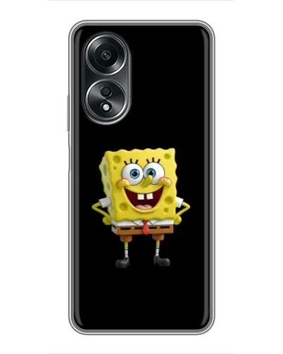 Чехол для OPPO A58 (4G) с картинкой «Классический Губка Боб»