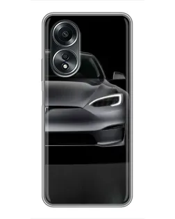 Чехол для OPPO A58 (4G) с картинкой «Tesla Model S Look»