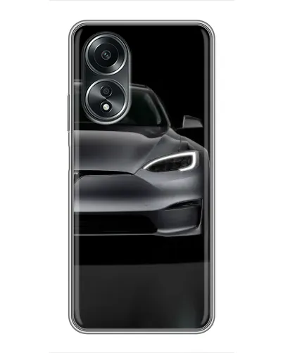 Чехол для OPPO A58 (4G) с картинкой «Tesla Model S Look»