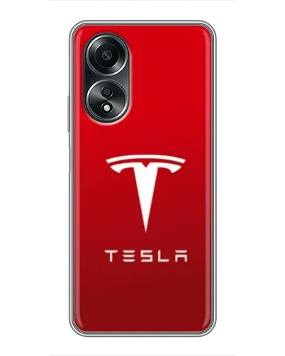 Чехол для OPPO A58 (4G) с картинкой «Tesla Red Classic»