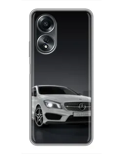 Чехол для OPPO A58 (4G) с картинкой «Mercedes AMG GT Silver»