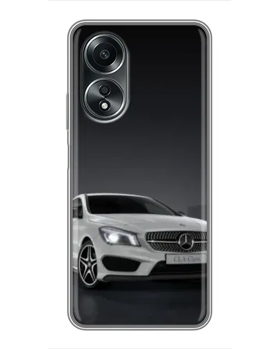 Чехол для OPPO A58 (4G) с картинкой «Mercedes AMG GT Silver»