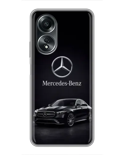 Чехол для OPPO A58 (4G) с картинкой «Mercedes — решетка радиатора»