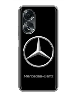 Чехол для OPPO A58 (4G) с картинкой «Mercedes Silver Logo»