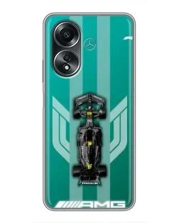 Чехол для OPPO A58 (4G) с картинкой «Mercedes AMG Petronas»