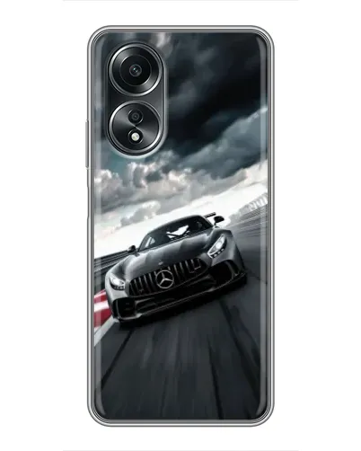 Чехол для OPPO A58 (4G) с картинкой «Гоночный Mercedes AMG»