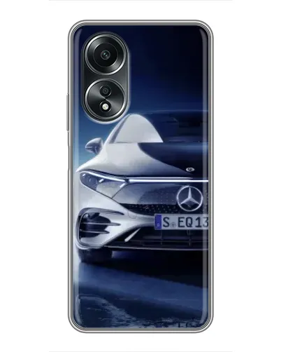Чехол для OPPO A58 (4G) с картинкой «Mercedes EQ — будущее»