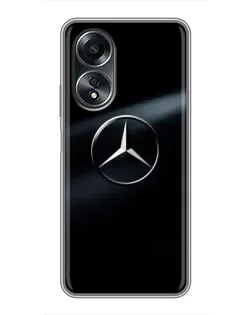 Чехол для OPPO A58 (4G) с картинкой «Mercedes на металле»