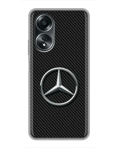 Чехол для OPPO A58 (4G) с картинкой «Карбоновый Mercedes стиль» Чехол для OPPO A58 (4G) с картинкой «Карбоновый Mercedes стиль»