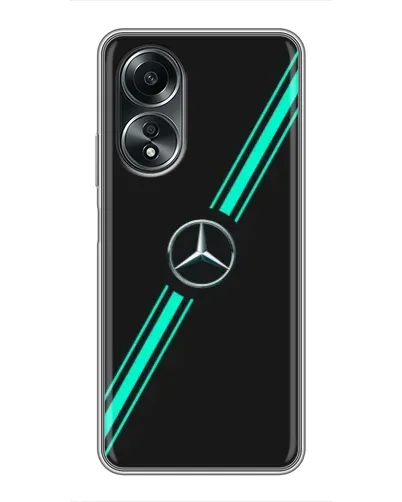 Чехол для OPPO A58 (4G) с картинкой «Спортивные линии Mercedes» Чехол для OPPO A58 (4G) с картинкой «Спортивные линии Mercedes»